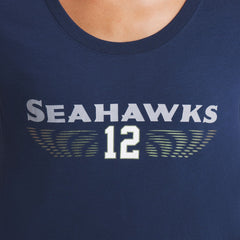 Seattle Seahawks Women's 2025 Rivalries Collection Slub Dri-FIT T-Shirt - College Navy T-shirts