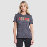 San Francisco 49ers Women's 2025 Rivalries Collection Sideline Velocity Dri-FIT T-Shirt - Heather Charcoal T-shirts