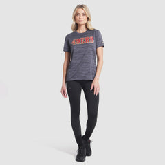 San Francisco 49ers Women's 2025 Rivalries Collection Sideline Velocity Dri-FIT T-Shirt - Heather Charcoal T-shirts