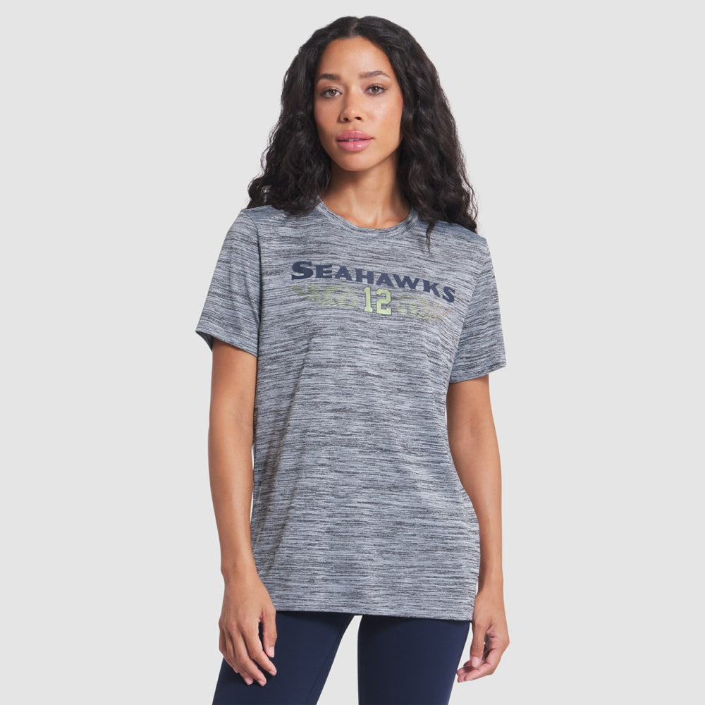 Seattle Seahawks Women's 2025 Rivalries Collection Sideline Velocity Dri-FIT T-Shirt - Wolf Gray T-shirts