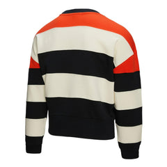 Houston Astros Mitchell & Ness Women's Cooperstown Collection Blocked Fleece Pullover Sweatshirt- Orange/Black Pullover
