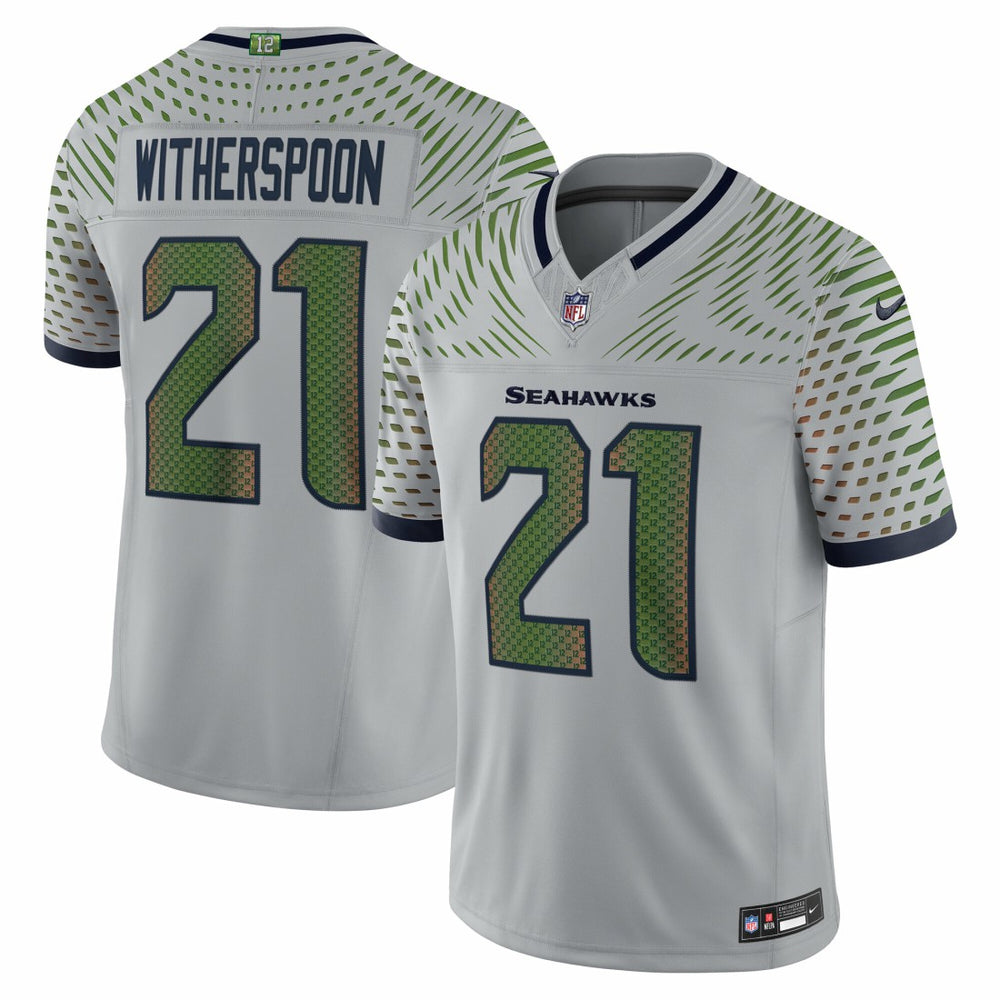 Devon Witherspoon Seattle Seahawks 2025 Rivalries Collection Limited Jersey - Wolf Gray Jerseys