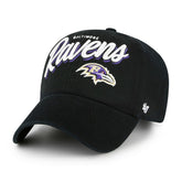 Baltimore Ravens '47 Women's Ariana Clean Up Adjustable Hat - Black Hats
