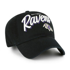 Baltimore Ravens '47 Women's Ariana Clean Up Adjustable Hat - Black Hats