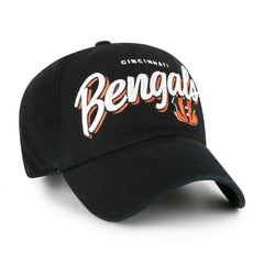Cincinnati Bengals '47 Women's Ariana Clean Up Adjustable Hat - Black Hats