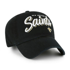New Orleans Saints '47 Women's Ariana Clean Up Adjustable Hat - Black Hats