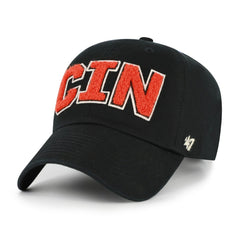 Cincinnati Bengals '47 Women's Zoey Clean Up Adjustable Hat - Black Hats