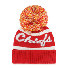 Kansas City Chiefs '47 Women's Spirited Cuffed Knit Hat with Pom - Red Hats
