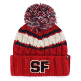 San Francisco 49ers '47 Women's Emma Cuffed Knit Hat with Pom - Scarlet Hats