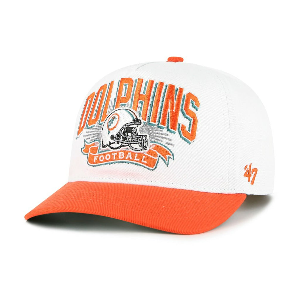 Miami Dolphins '47 Youth Prime Play Hitch Adjustable Hat - White/Orange Hats