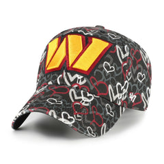 Washington Commanders '47 Girls Youth Mural Clean Up Adjustable Hat - Black Hats
