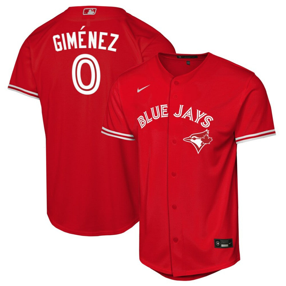 Andrés Giménez Toronto Blue Jays Nike Youth Canada Day Replica Jersey - Red Jerseys