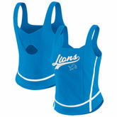 Detroit Lions WEAR by Erin Andrews Women's Square Neck Tank Top - Blue Tops