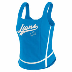 Detroit Lions WEAR by Erin Andrews Women's Square Neck Tank Top - Blue Tops
