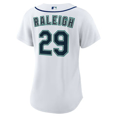 Cal Raleigh Seattle Mariners Nike Women's Home Replica Jersey - White Jerseys