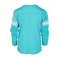 Miami Dolphins Wes & Willy Youth Football Long Sleeve T-Shirt - Aqua T-shirts