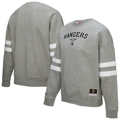 New York Rangers Mitchell & Ness Women's Logo Lightweight Pullover Sweatshirt - Heather Gray | US 202679017