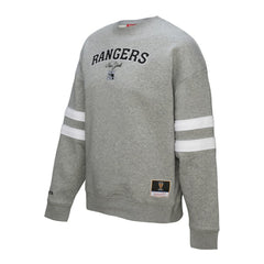 New York Rangers Mitchell & Ness Women's Logo Lightweight Pullover Sweatshirt - Heather Gray | US 202679017