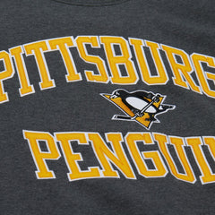 Pittsburgh Penguins Mitchell & Ness Playoff Win Fleece Pullover Sweatshirt - Heather Charcoal | US 202679023