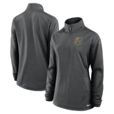Vegas Golden Knights Fanatics Women's Authentic Pro Rink Quarter-Zip Pullover - Charcoal | US 202679671