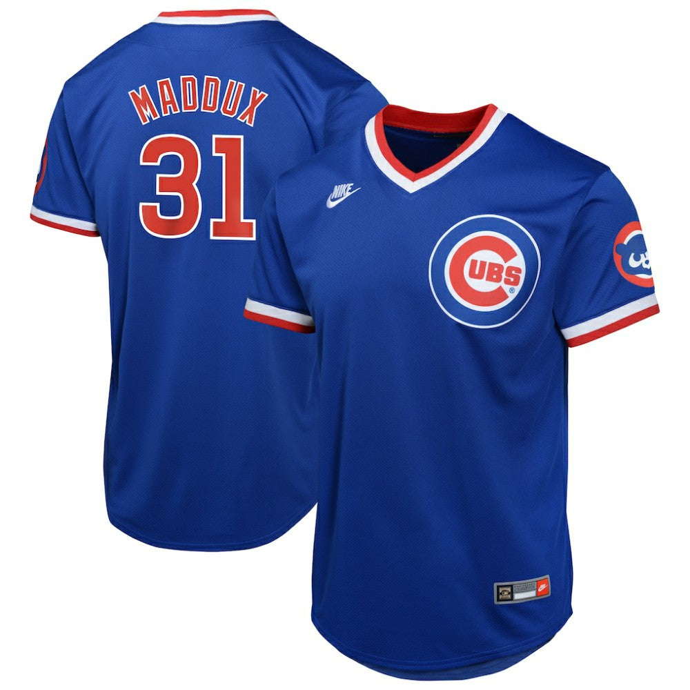 Greg Maddux Chicago Cubs Nike Youth Cooperstown Collection Limited Jersey - Royal Jerseys