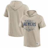 Milwaukee Brewers Darius Rucker Collection by Fanatics Hooded T-Shirt - Tan T-shirts