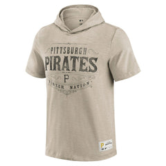 Pittsburgh Pirates Darius Rucker Collection by Fanatics Hooded T-Shirt - Tan T-shirts