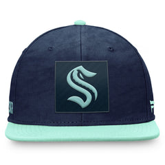 Seattle Kraken Fanatics Authentic Pro Rink Snapback Hat - Deep Sea Blue/Light Blue | US 202682652