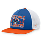 New York Islanders Fanatics Heritage Foam Front Adjustable Trucker Hat - Royal | US 202682798