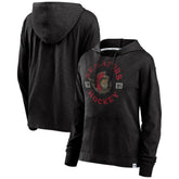 Ottawa Senators Fanatics Women's True Classic Pullover Hoodie - Heather Black | US 202683192