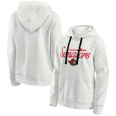 Ottawa Senators Fanatics Women's True Classics Quilted Pullover Hoodie - Oatmeal | US 202683196