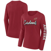 Arizona Cardinals Women's Cheerleader Long Sleeve T-Shirt - Cardinal T-shirts