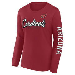 Arizona Cardinals Women's Cheerleader Long Sleeve T-Shirt - Cardinal T-shirts