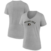 Philadelphia Flyers Fanatics Women's V-Neck T-Shirt - Gray | US 202683615