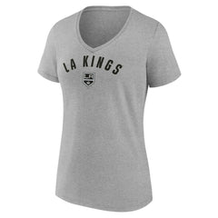 Los Angeles Kings Fanatics Women's V-Neck T-Shirt - Gray | US 202683620