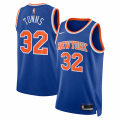 Karl-Anthony Towns New York Knicks Unisex Swingman Jersey Blue Icon Edition - Nike