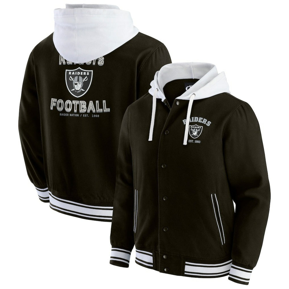 Las Vegas Raiders Darius Rucker Collection Full-Snap Hoodie Jacket - Black Hoodies