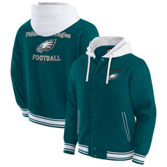 Philadelphia Eagles Darius Rucker Collection Full-Snap Hoodie Jacket - Midnight Green Hoodies