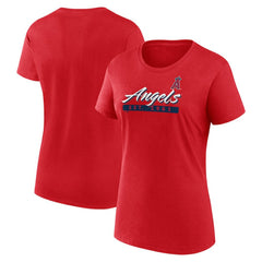 Los Angeles Angels Fanatics Women's Risk T-Shirt - Red T-shirts