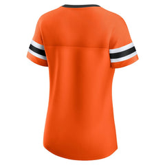 Philadelphia Flyers Fanatics Women's Iconic Athena Lace-Up T-Shirt - Orange | US 202683989