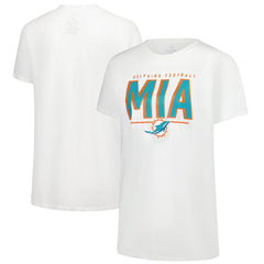 Miami Dolphins Women's Cheerleader T-Shirt - White T-shirts