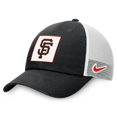 San Francisco Giants Nike Rise Adjustable Trucker Hat - Black Hats