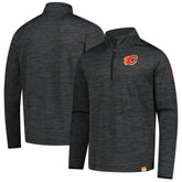 Calgary Flames Fanatics Authentic Pro Lightweight Quarter-Zip Pullover - Heather Charcoal | US 202684867