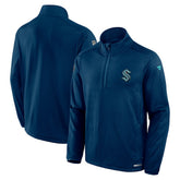 Seattle Kraken Fanatics Authentic Pro Rink Quarter-Zip Top - Deep Sea Blue | US 202684890