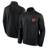 Calgary Flames Fanatics Authentic Pro Rink Quarter-Zip Top - Black | US 202684903