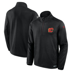 Calgary Flames Fanatics Authentic Pro Rink Quarter-Zip Top - Black | US 202684903