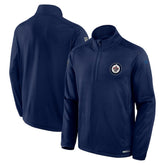 Winnipeg Jets Fanatics Authentic Pro Rink Quarter-Zip Top - Navy | US 202684908