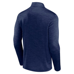 New York Yankees Fanatics Fundamentals Quarter-Zip Pullover - Heather Navy Pullover