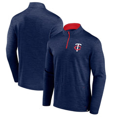 Minnesota Twins Fanatics Fundamentals Quarter-Zip Pullover - Heather Navy Pullover