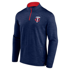 Minnesota Twins Fanatics Fundamentals Quarter-Zip Pullover - Heather Navy Pullover